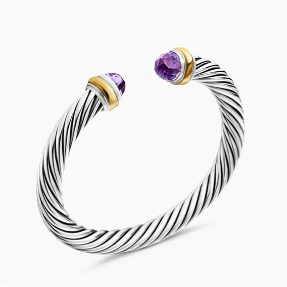 DAVID YURMAN ๐ AUTHENTIC Classic Cable Bracelet 7mm - Picture 1 of 15